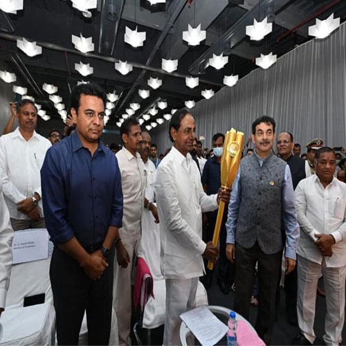 K Chandrashekar Rao inaugurates T-hub 2.0 in Hyderabad
