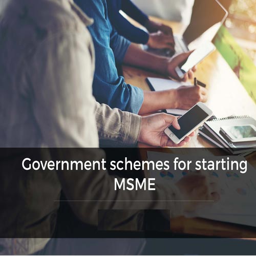 Governmentâ€™s support to MSME