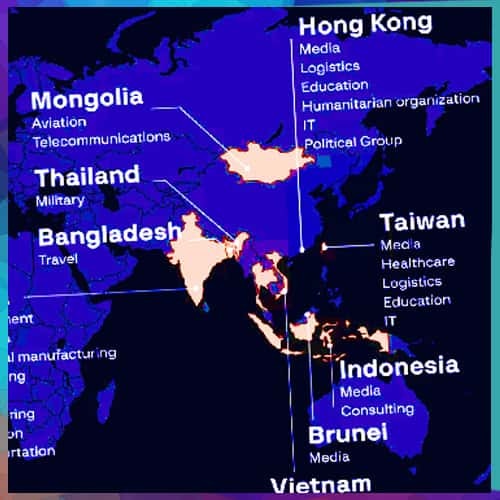 13 Organisations were targeted worldwide by China-backed hackers