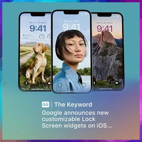 Google announces new Lock Screen widgets for iOS 16