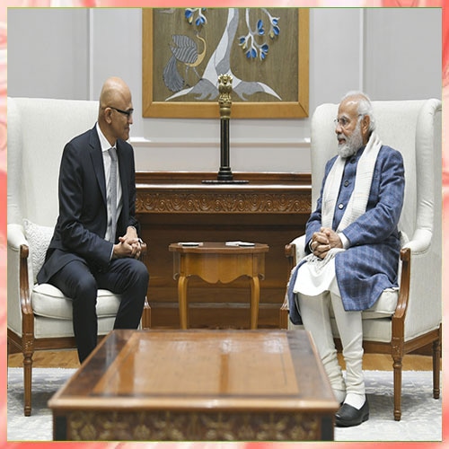 Satya Nadella praises govtâ€™s sustainable and inclusive economic growth focus