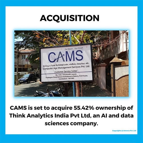 CAMS to buy majority stake in Think Analytics India