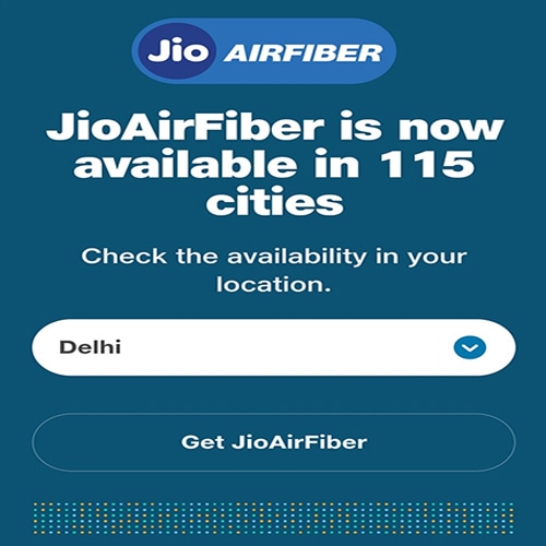Jio AirFiber is now accessible in 115 Indian cities
