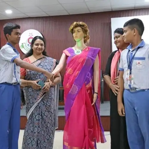 'Iris', India's first AI teacher, is introduced in a Kerala school