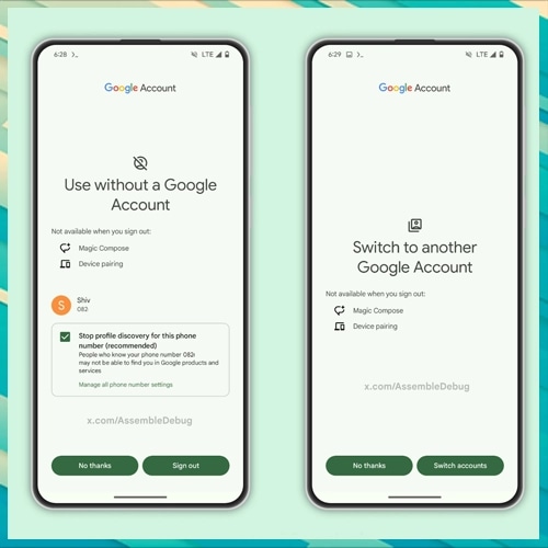 Google Messages now alerts users before logging out