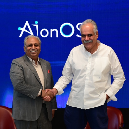 InterGlobe’s Rahul Bhatia and C.P. Gurnani together announced AI firm AIonOS