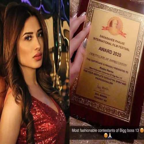 Bigg Boss 13’s Mahira Sharma apologises on forged Dadasaheb Phalke International award issue