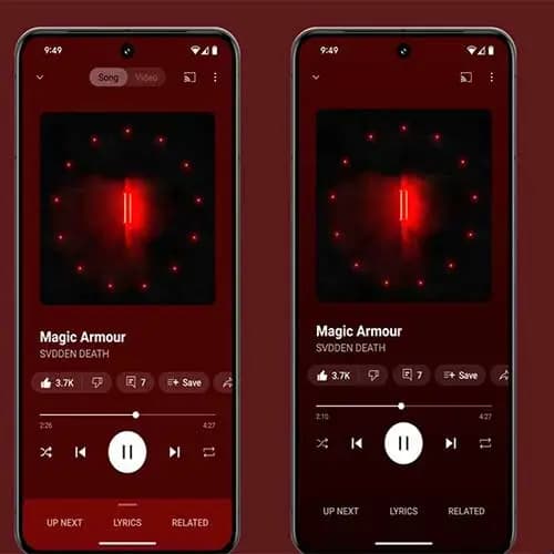 iOS users get a new gradient redesign for 'Now Playing' on YouTube Music