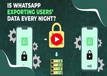 Is WhatsApp exporting users’ data every night