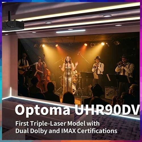 Optoma unveils UHR90DV flagship home theater projector with triple-laser tech