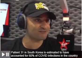 Patient 31 in South Korea is estimated to have accounted for 60% of COVID infections in the country