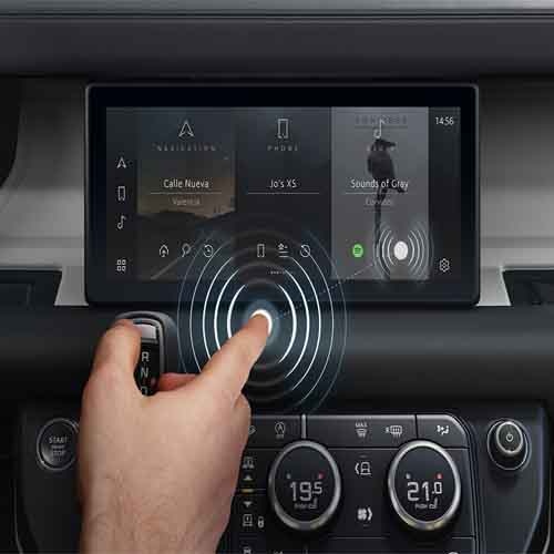 Jaguar Land Rover develops contactless touchscreen