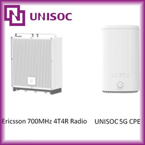 UNISOC and Ericsson Complete 5G NR 700MHz DL 4x4 MIMO Tests