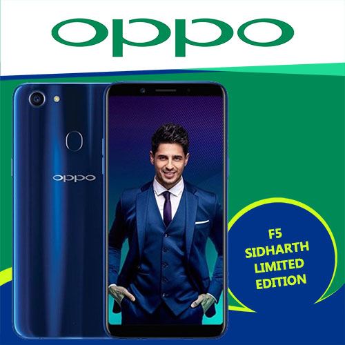 oppo unveils new f5 sidharth limited edition at rs19990
