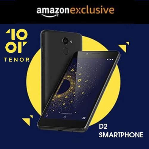 10 or launches its D2 smartphone exclusively on Amazon