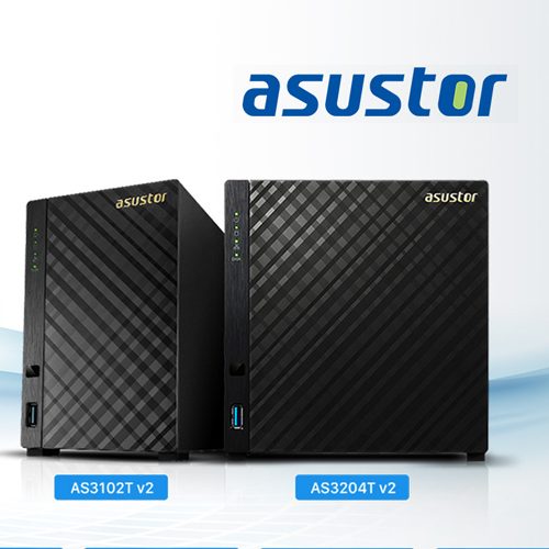 ASUSTOR launches AS3102T V2 and AS3204T V2 to redefine NAS