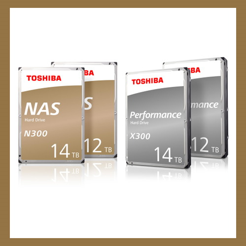 Toshiba intros 12TB and 14TB models to both the N300 NAS and X300 Performance