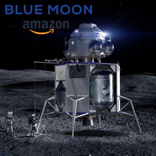 Lunar Lander Project - Blue Moon Unveiled by Amazon CEO Jeff Bezos   Here is Details
