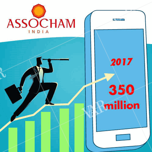 indian handset market clocks record shipment of 350 million in 2017 assochamkpmg