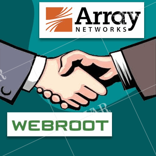 array networks joins hands with webroot
