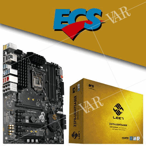 ecs elitegroup unveils z370lightsaber motherboard
