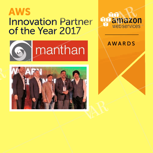 manthan honored with innovation partner award at aws partner summit 2017