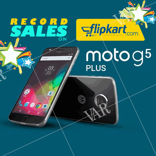 record sales for the moto g5 plus at flipkart