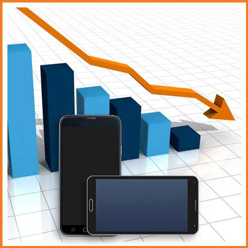 Smartphone market revenue falls 3% in Q3