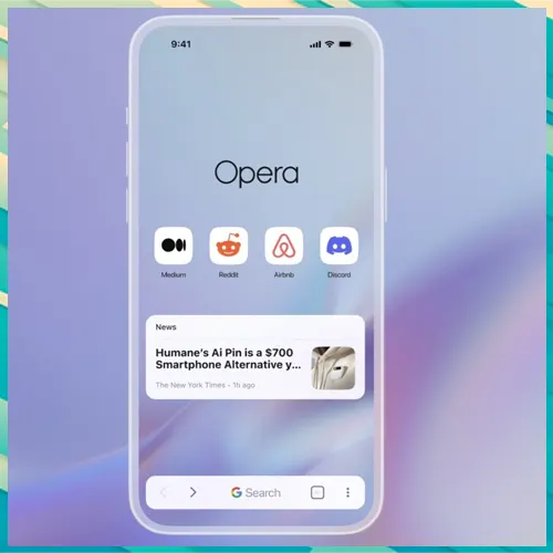 Opera One browser redesigned for iOS with AI features Opera One browser redesigned for iOS with AI features
