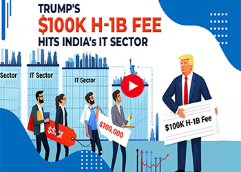 Trump's $100K H-1B Fee Hits India's IT Sector Trump's $100K H-1B Fee Hits India's IT Sector