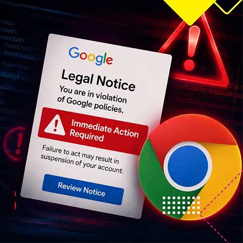 Fake Google Notices Target Chrome Developers with Sophisticated Scam