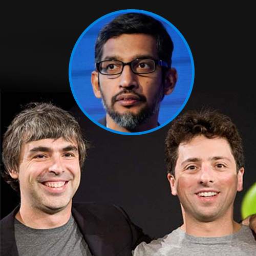 Google Founders Larry Page and Sergey Brin step down, Sundar Pichai named as the new CEO of Alphabet Google Founders Larry Page and Sergey Brin step down, Sundar Pichai named as the new CEO of Alphabet