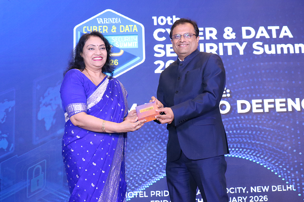 Token of appreciation presented to Dr. Harold Dcosta, President- Cyber Security Corporation