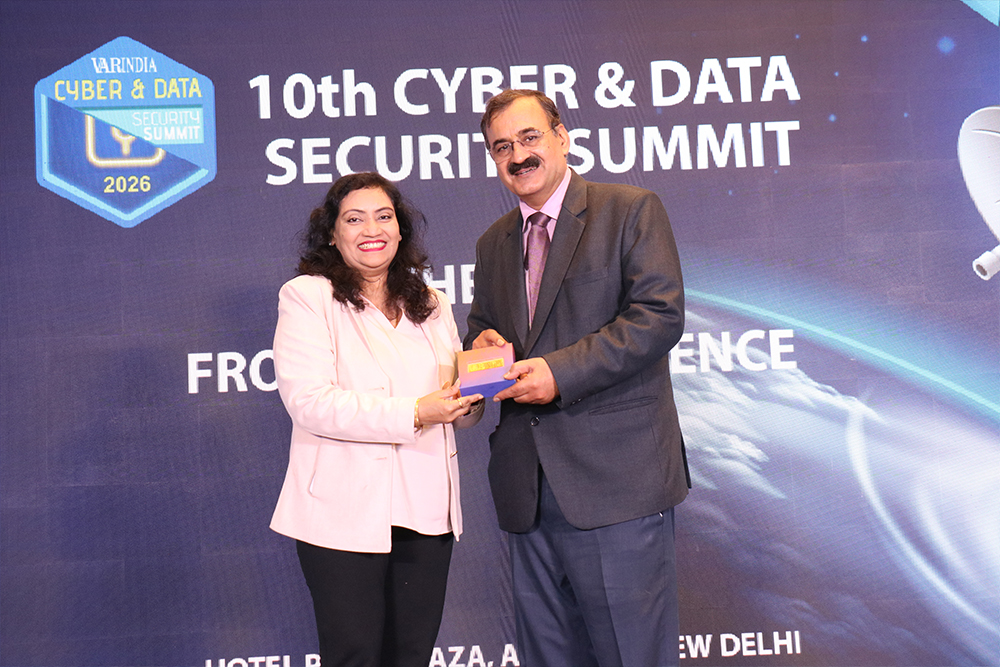 Token of appreciation presented to Dr. Pavan Duggal, Chairman- International Commission on Cyber Security law