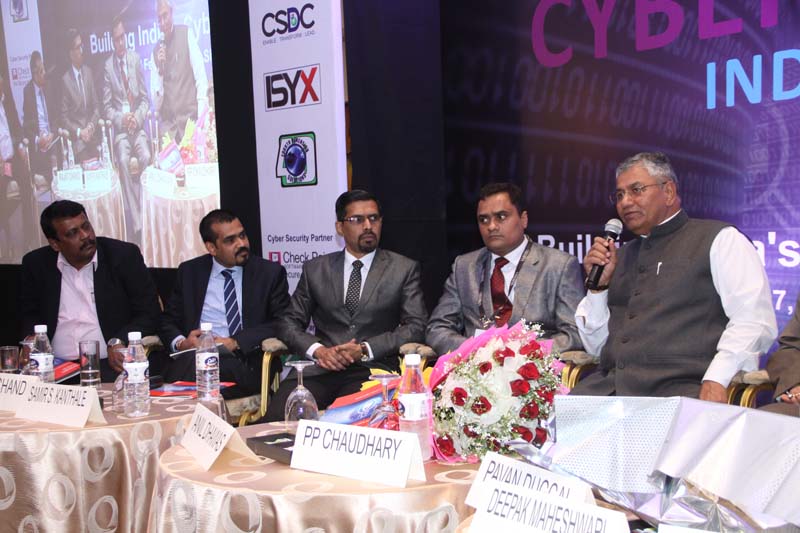 Shri. P.P. Chaudhary, MoS for Electronics & IT, Law & Justice, Govt of India replying the audiences query on Security policy in the country and amendm