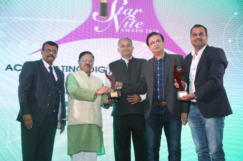 HP Inc. receiving the award for Best Note Book- Enterprise, Best Inkjet Printer(Single  & MFP), Best Laser Printer(Single  & MFP) and Channel Favourit
