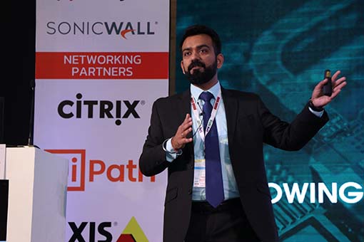 Address by Rahul arora, Regional Business Manager, North & East India & SAARC, Sonicwall  Technologies at 3rd Cyber Security Conclave 2019