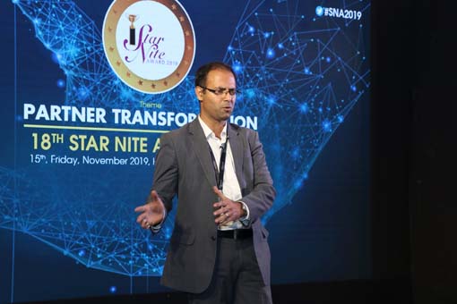 Presentation by Ramu Raghavan, Country Sales Manager-HP Enterprise at 18th Star Nite Awards 2019