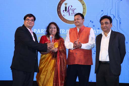 The VENDOR AWARDS  being given away by Mr. Rajesh Aggarwal, D.G- Training, Ministry of Skill Development, Govt. of India; Mr. S. N.Tripathi, Director-