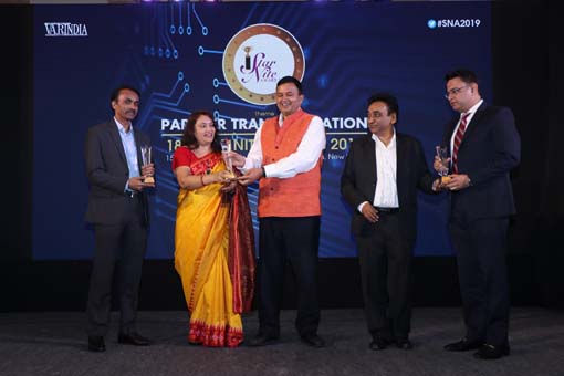 The VENDOR AWARDS  being given away by Mr. Rajesh Aggarwal, D.G- Training, Ministry of Skill Development, Govt. of India; Mr. S. N.Tripathi, Director-