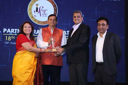 The VENDOR AWARDS  being given away by Mr. Rajesh Aggarwal, D.G- Training, Ministry of Skill Development, Govt. of India; Mr. S. N.Tripathi, Director-