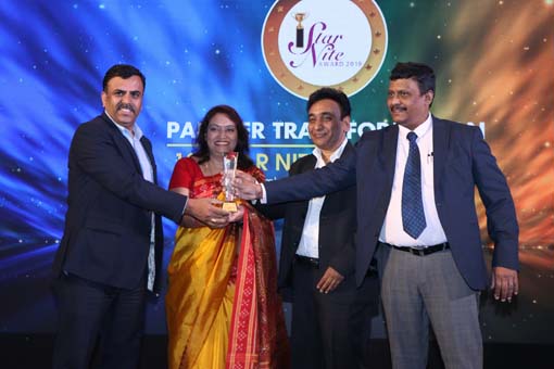The Best Next Generation Firewall Award goes to  Sophos Technologies Pvt. Ltd. being given away by Mr. Rajesh Aggarwal, D.G- Training, Ministry of Ski