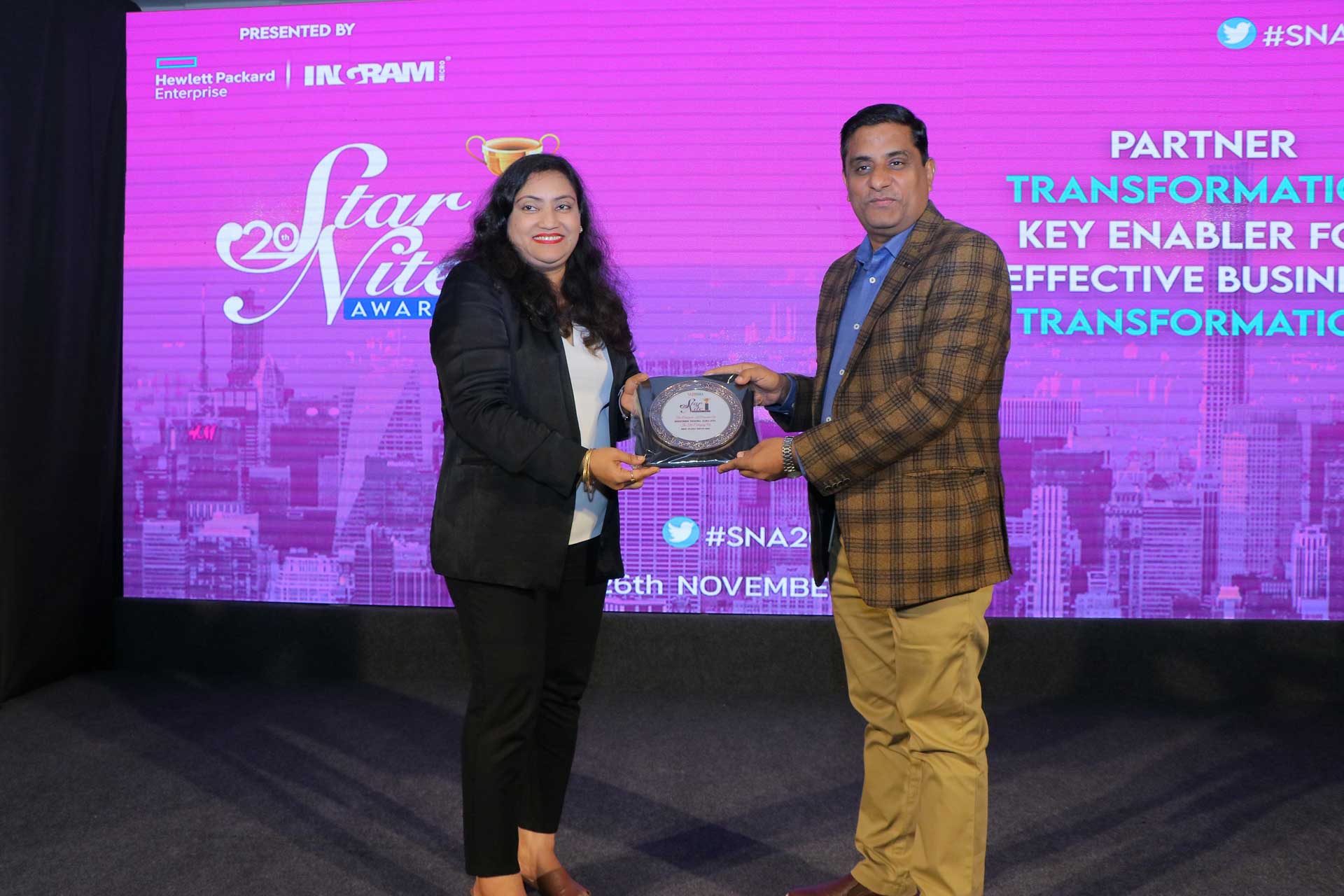 Best Flash Drive-SSD Award goes to Western Digital (UK) Ltd. at 20th Star Nite Awards 2021