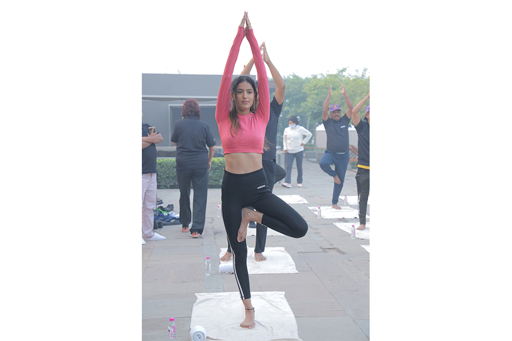 Yoga session