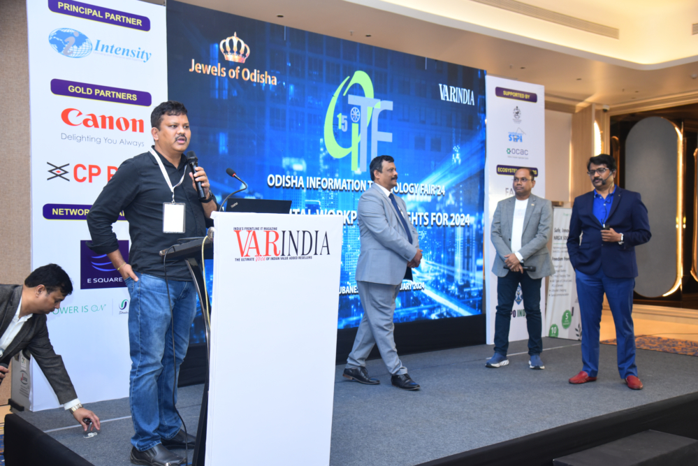 Fire-side chat session with A K Mohanty- Tatwa Technologies, Sandip Panda- Instasafe, Bhanu Uday- Protelion India, Dr. Deepak Kumar Sahu- VARINDIA