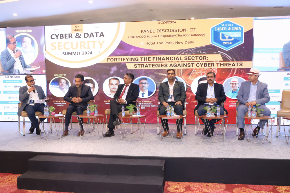 Panel Discussion Session- moderator Gyana Swain, Consulting Editor- VARINDIA, Panelists-Mr. Saurabh Gugnani- MAX Life Insurance, Mr. Shaik J. Ahmed- M
