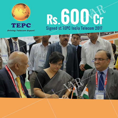 telecom exports of rs 600 cr signed at tepc india telecom 2017