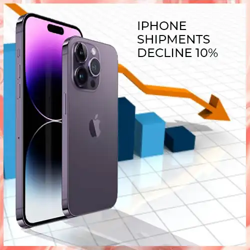 Apple's iPhone shipments decline 10%, while Samsung rises to the top