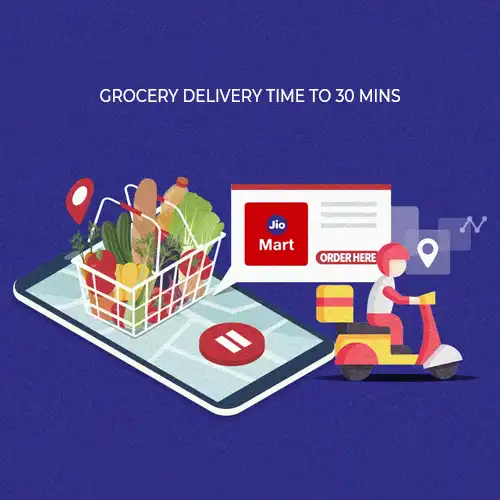 Reliance Retail's JioMart to narrow its grocery delivery time to 30 mins Reliance Retail's JioMart to narrow its grocery delivery time to 30 mins