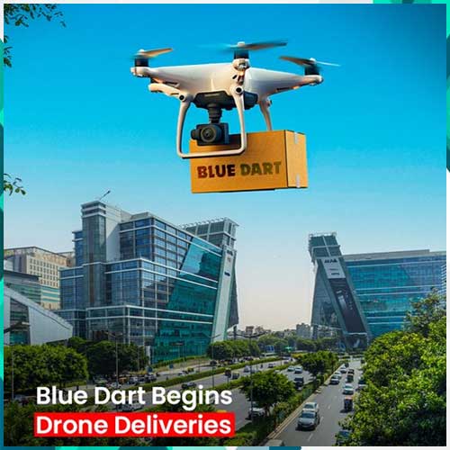 Blue Dart along with Skye Air starts drone delivery service